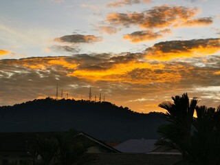 sunrise over the mountains