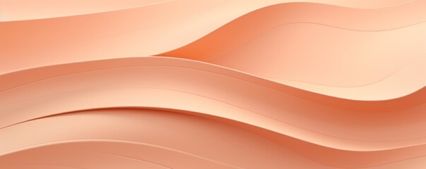 Peach panel wavy seamless texture paper texture background with design wave smooth light pattern on peach background softness soft peach shade