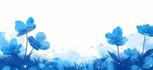 ´Floral watercolor background with lots of copy space