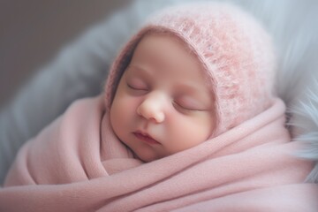 Little cute baby sleeping. So peaceful and innocent.