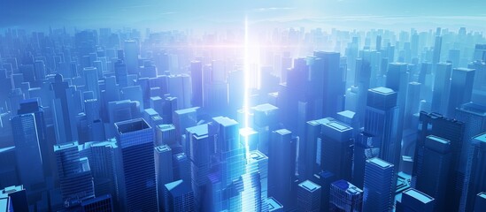 Background materials for futuristic cities with a sense of technology