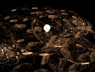 Imaginatory fractal abstract background Image