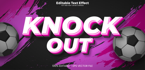 Knock Out editable text effect in modern trend style