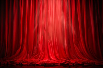 curtain or drapes red background 