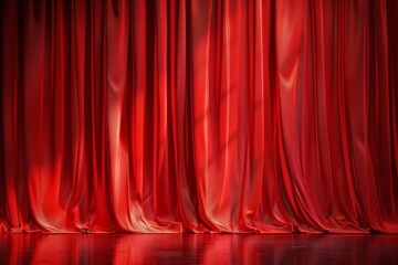  curtain or drapes red background