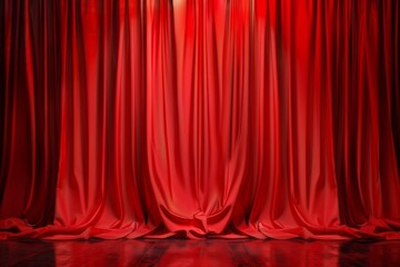 curtain or drapes red background