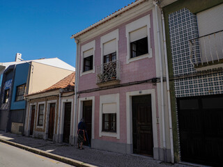 Aveiro pictoresque village street view, The Venice Of Portugal