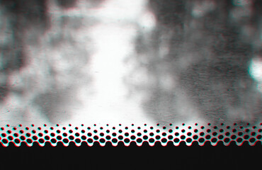 Chromatic aberration in public bus transportation backdrop