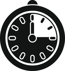 Schedule timer clock icon simple vector. Design event. Research shape