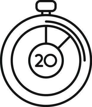 recommend clip art: Stopwatch timer icon outline vector. Contract online length. Period arrow