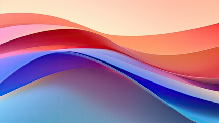 Abstract gradient background with 3D perspective effects