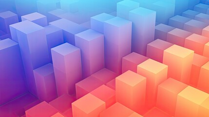 Obraz premium Abstract gradient background with 3D perspective effects