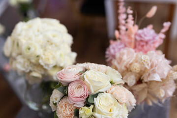 beautiful wedding bouquet for the bride	
