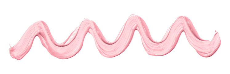 Shiny pink brush watercolor painting isolated on transparent background. watercolor png