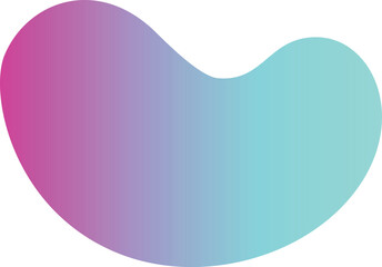 Abstract gradient shape modern minimalistic element