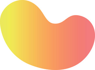 Abstract gradient shape modern minimalistic element