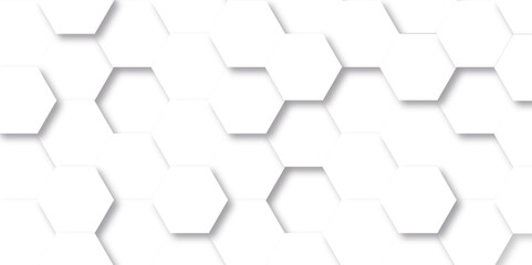 Abstract background with hexagon, modern abstract vector polygonal pattern. Futuristic abstract honeycomb technology white background. Luxury white hexagon pattern.