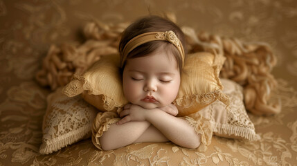 baby with Longing: Aching heart, wistful sighs, yearning for distant horizons. - obrazy, fototapety, plakaty