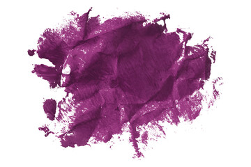 Shiny dark purple brush watercolor painting isolated on transparent background. watercolor png