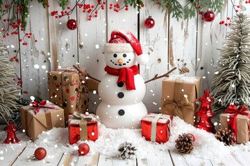 Merry Christmas! Christmas background, postcard. New Year's background