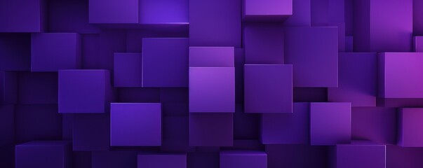 Purple minimalistic geometric abstract background with seamless dynamic square suit for corporate, business