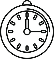 Schedule timer clock icon outline vector. Design event. Research shape