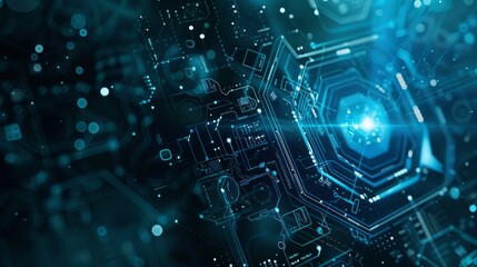 IoT technology background, networked world of "smart", i.e. intelligent, devices, copy and text space, 16:9