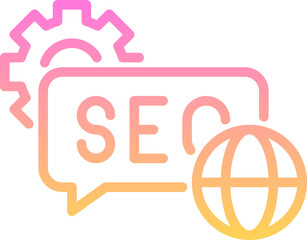 Comment seo icon
