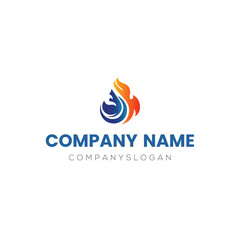 Fire logo design, vector logo design, illustration 