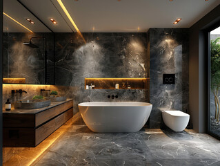 Modern bathroom interior design