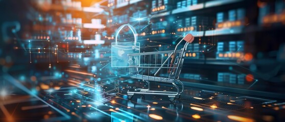 Obraz premium Concept of ecommerce growth