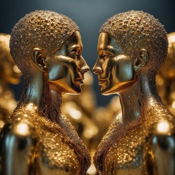 Besondere Schachfiguren. Generative AI Technologie