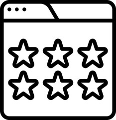 Rating browser icon