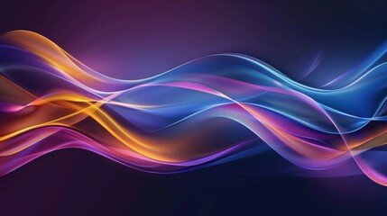 Obraz premium abstract background with dynamic flowing waves
