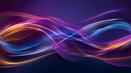 Obraz premium abstract background with dynamic flowing waves