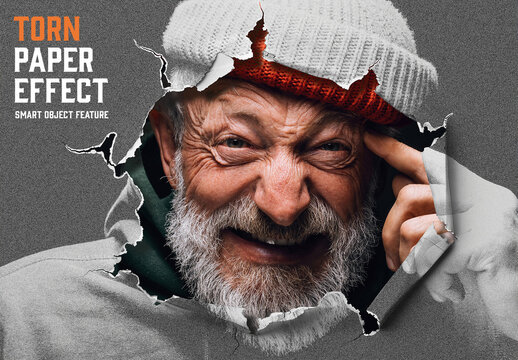 Torn Paper Effect  with Generative AI