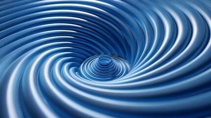 Mesmerizing Blue Digital Vortex:Swirling Curves and Patterns in a Futuristic Tech Landscape