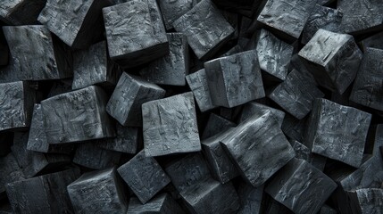 Abstract background of black stone wall texture