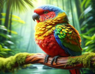 
Colorful parrot image