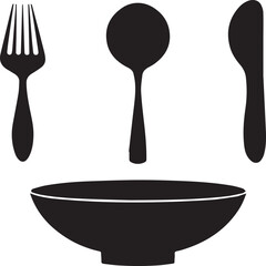 set of kitchen utensils