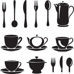 set of utensils