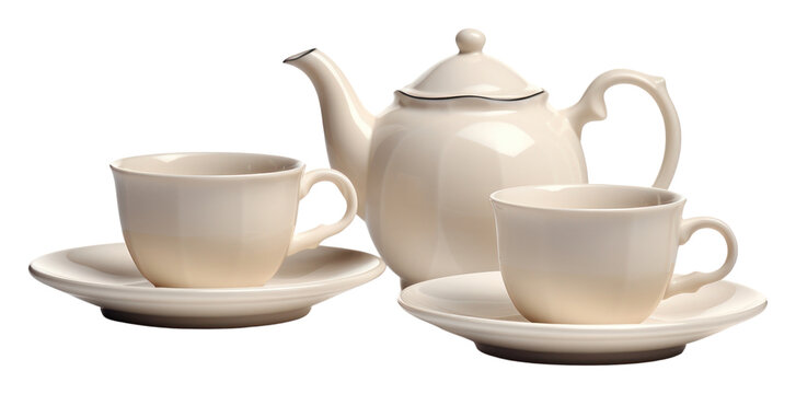 PNG Tea set porcelain teapot saucer.