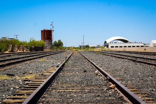 Old railroad tracks in Ciudad Jimenez, Chihuahua