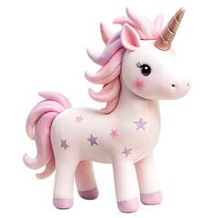 illustration of beautiful fairy and unicorn in glitter glow light with blur forest