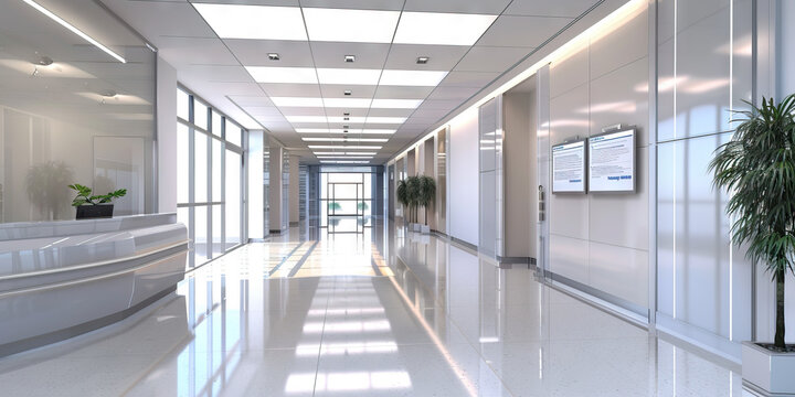 Employee Recognition and Rewards Area Floor: Displaying a designated area for recognizing and rewarding employees for their achievements, with recognition boards and rewards display