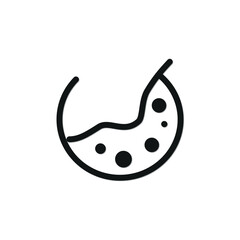 Pizza one line. vector drawing.