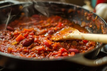 Photos of preparing Rajma Masala