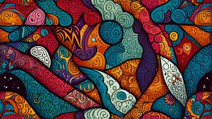 abstract doodle background