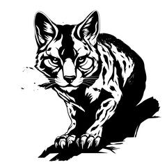 black and white snow leopard