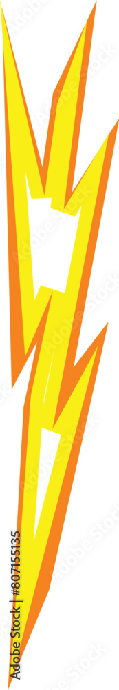 Wall mural sign thunder bolt icon cartoon vector. speed flash. faster modern glow